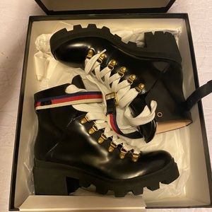 Gucci black boots new never worn authentic